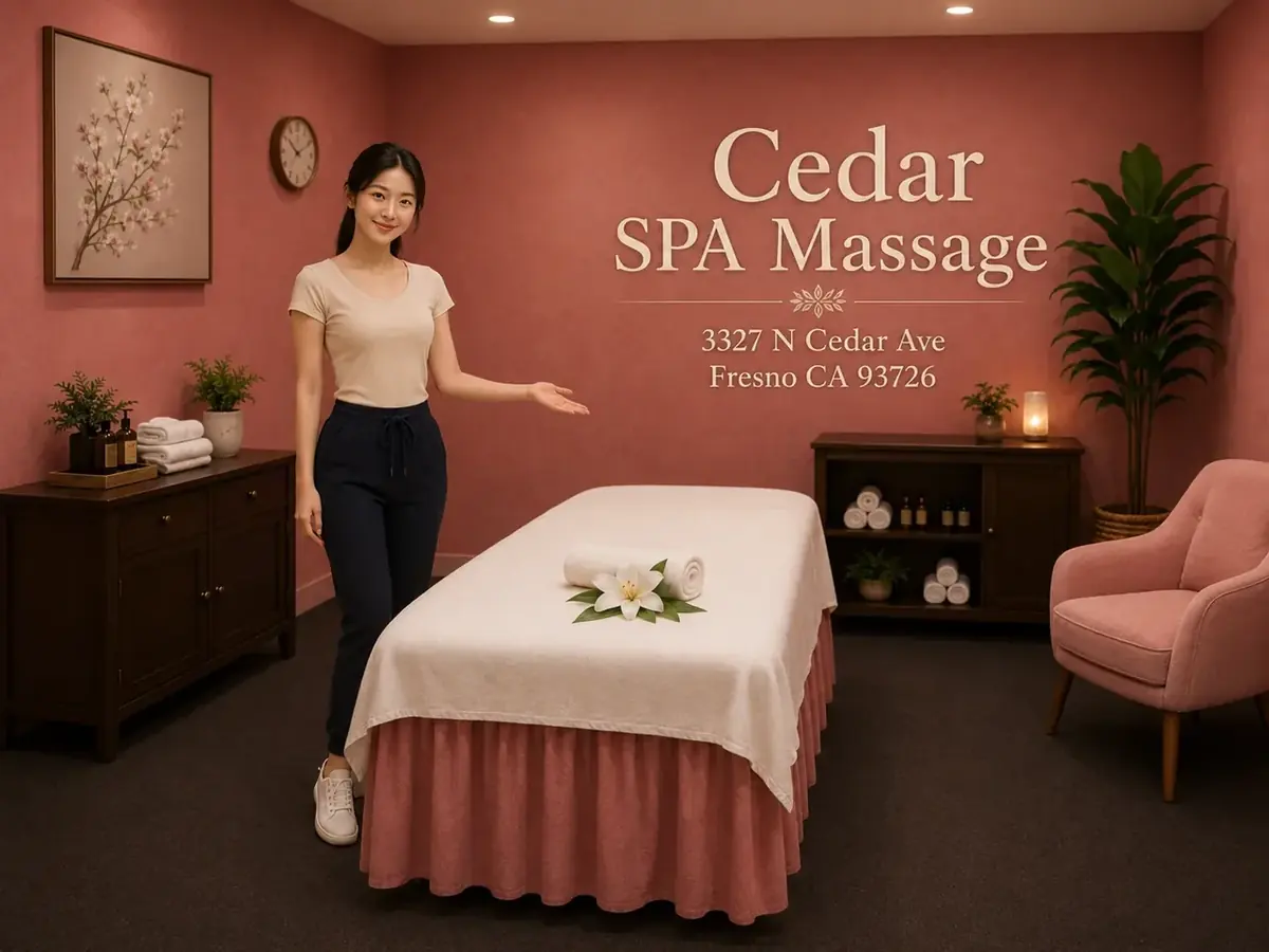 Friendly massage therapist at Cedar Spa Massage in Fresno CA