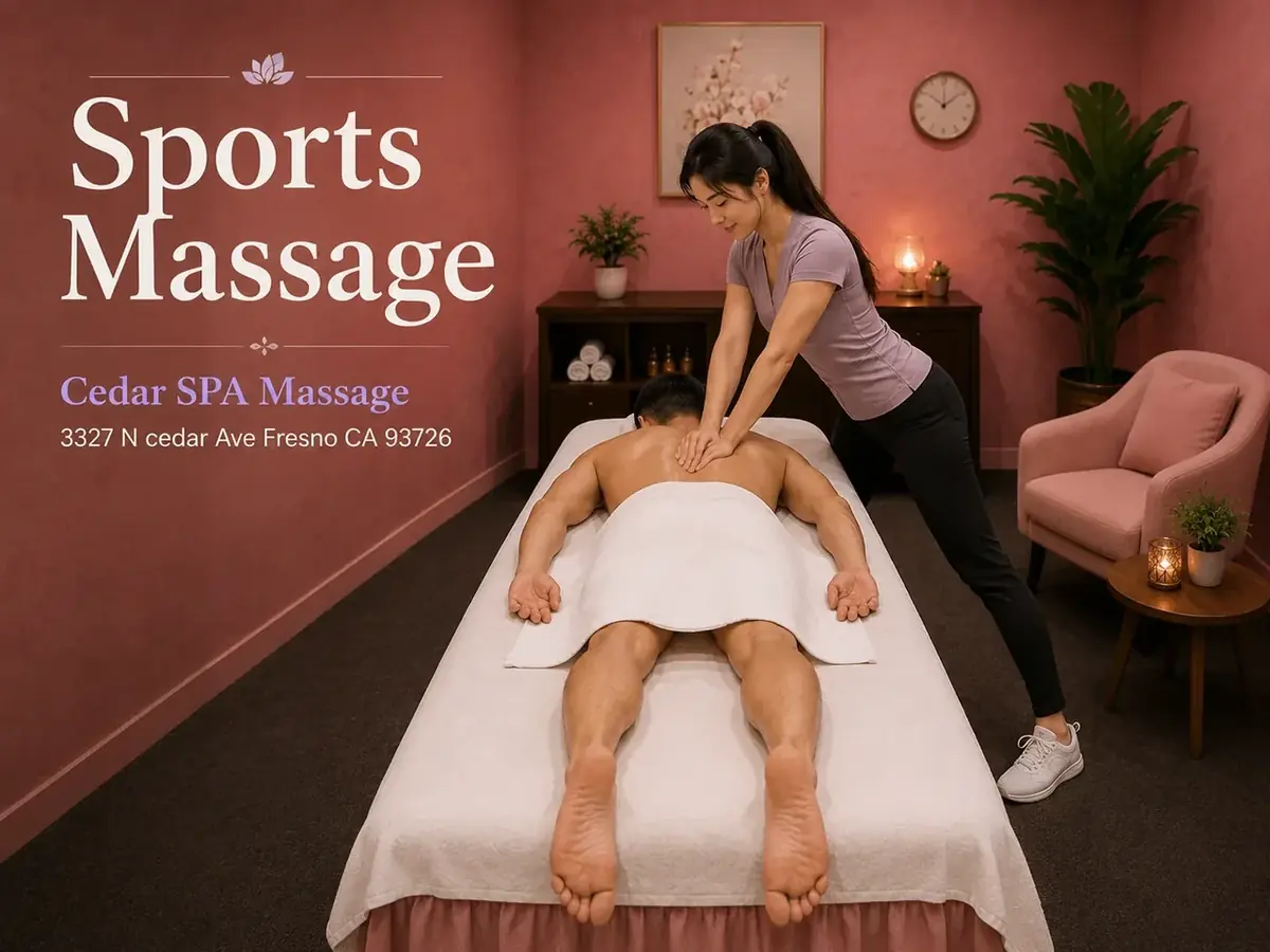 Sports massage in Fresno, CA at Cedar Spa Massage