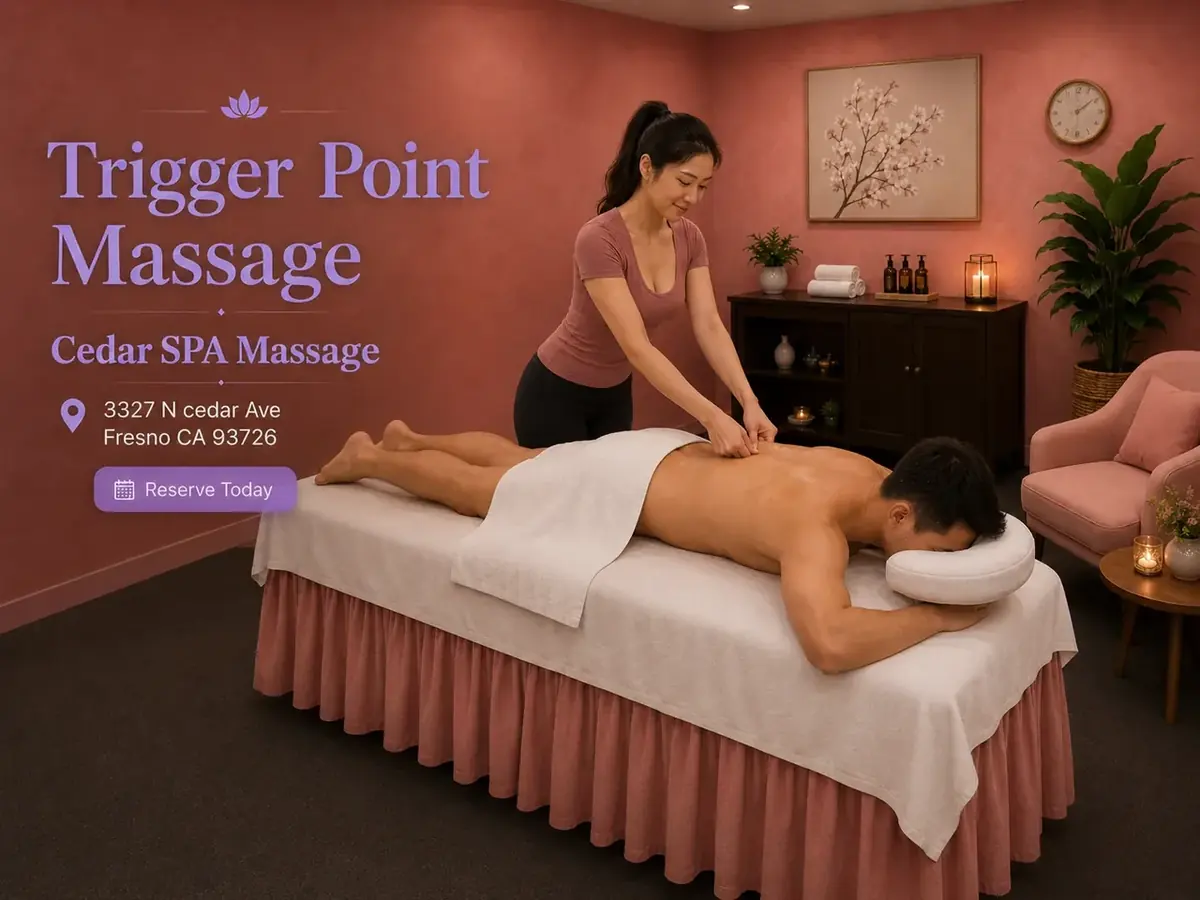 Trigger point massage in Fresno, CA at Cedar Spa Massage
